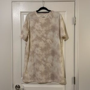 Beige marble mini dress.